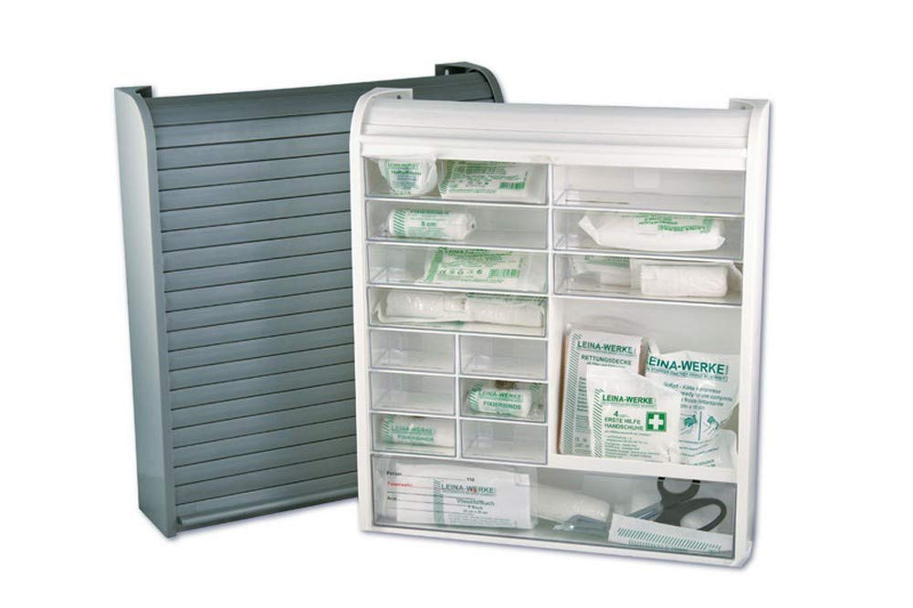 LEINA-WERKE REF 22080 Verbandschrank Sani Roll, ohne Inhalt, weiß