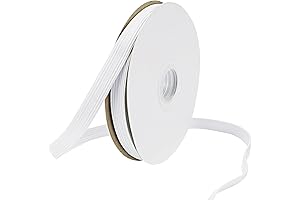 1/2 Inch Wide 12 Yards Elastic Band for Sewing, Crafting and DIY