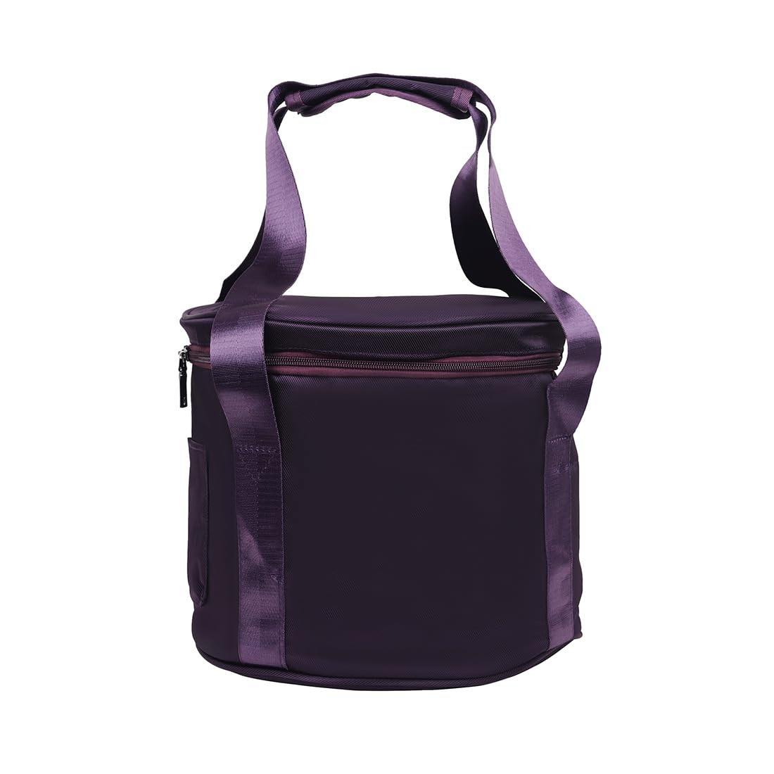 Bolsa de transporte para cuencos cantores de meditación y yoga, estuche de viaje con cremallera de doble capa para cuencos cantores de 8 pulgadas (morado)