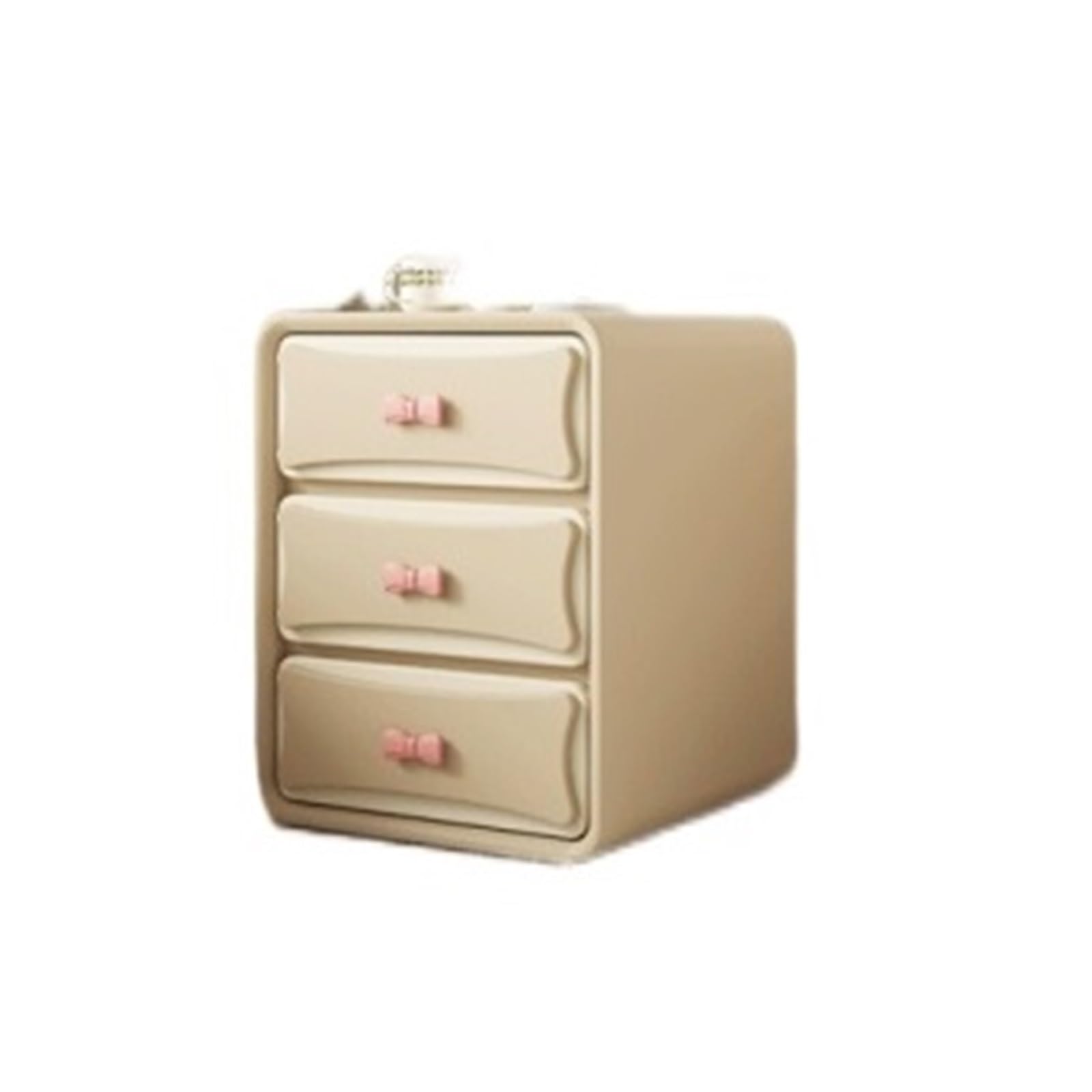 HLHLOP777 Nightstand Wooden Nightstands With Soft Curved Lines Perfect for the bedroom Bedroom Furniture(White,XXL)