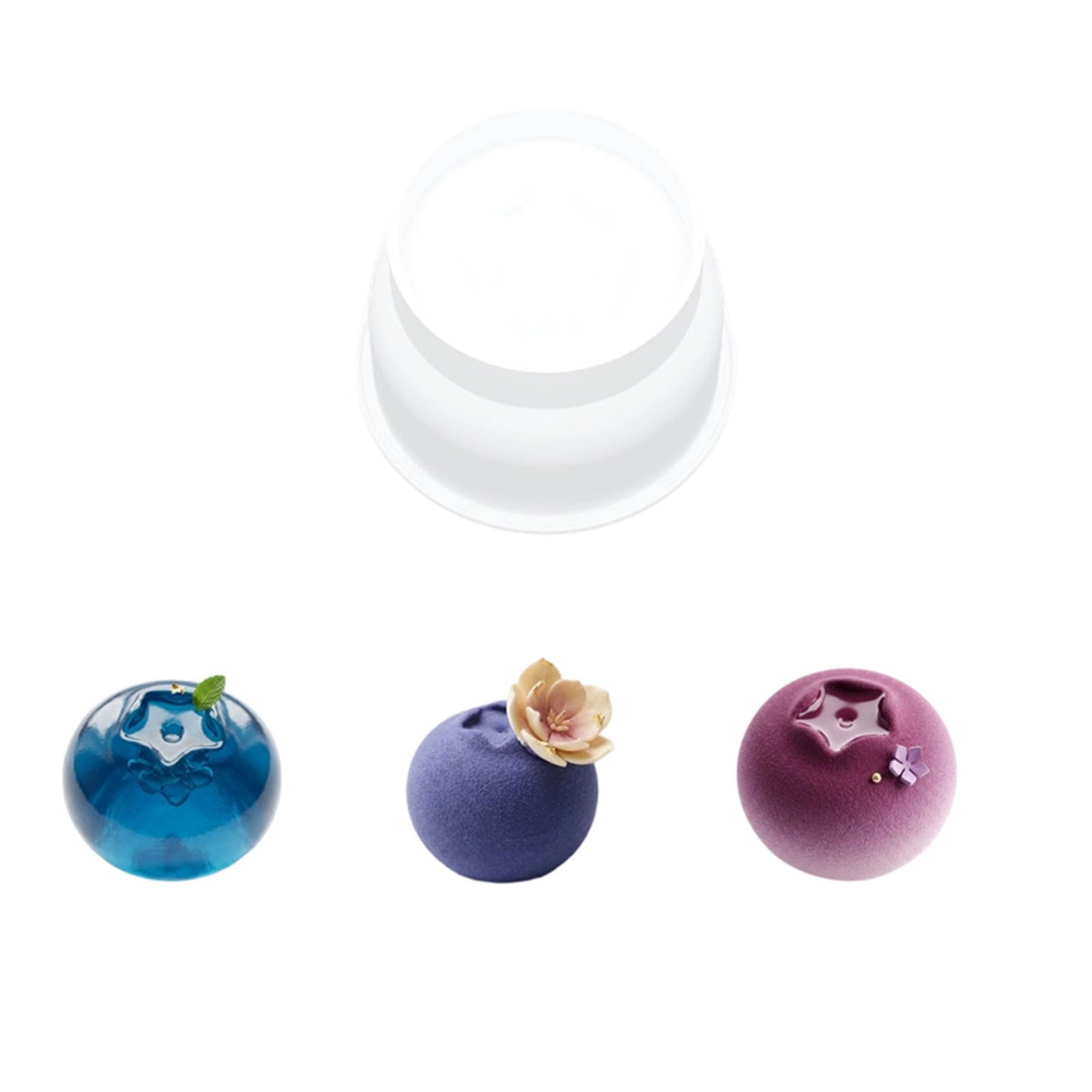 Aqvjd Multipurpose 4" Silicone Cake Form Creative Dessert Equipment Ideal for Mousses Puddings and Creative Dessert Flexible Baking Equipment