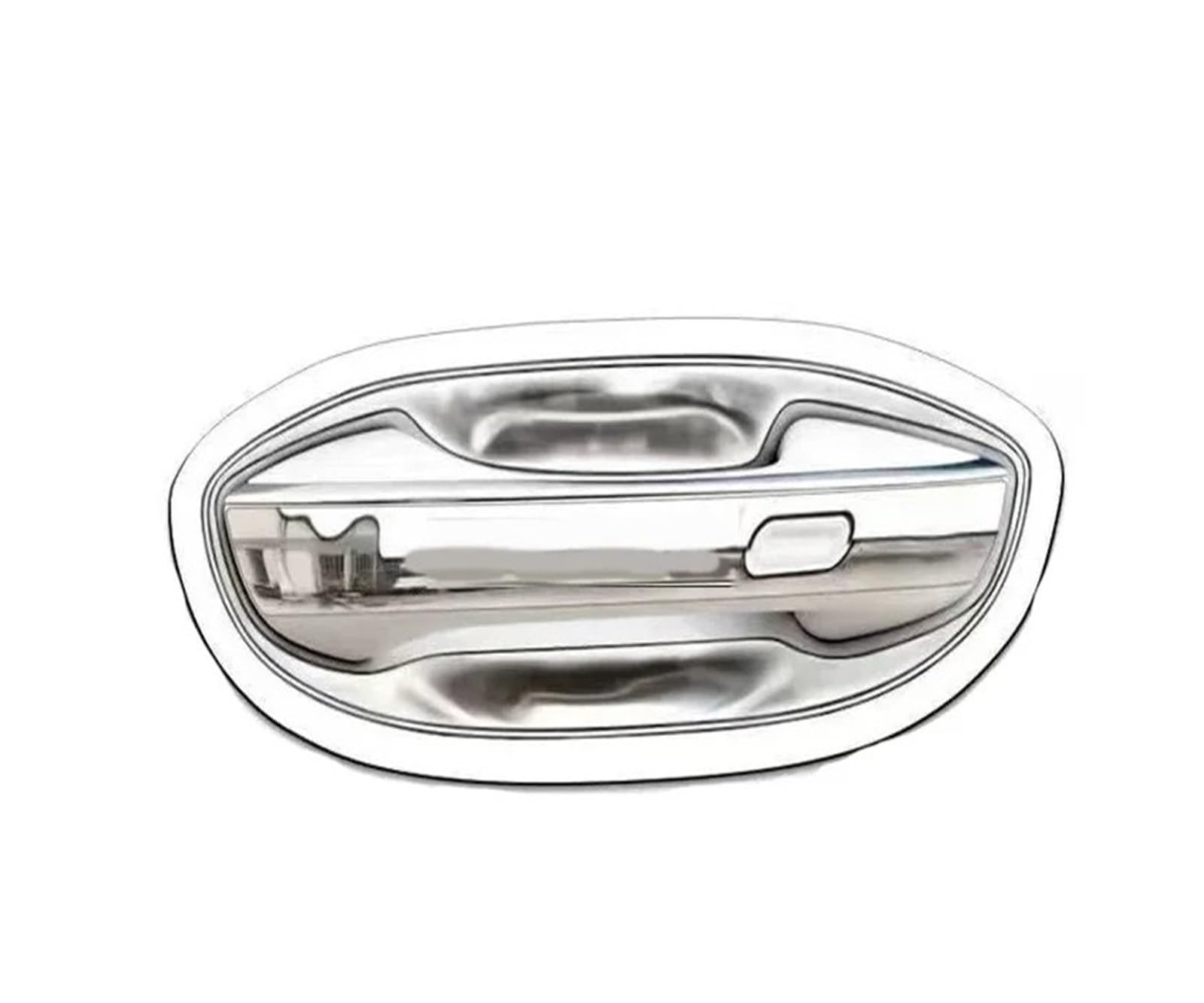 HILLAR Door Outer Handle for Jetour for Dashing for Soueast S06 2024-2026 Stainless Steel Car Door Handle Cover Accessories(Silver)