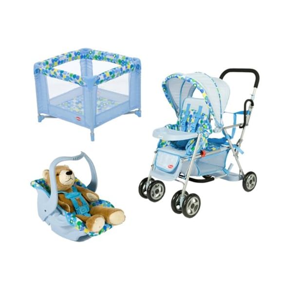 Joovy 042 Caboose Doppel-Spielzeug-Kinderwagen, rosa – Bild 3