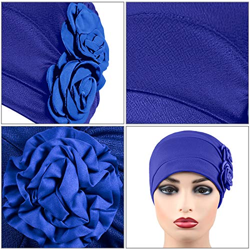 Image of SATINIOR 6 Pack Head Wraps Turbans for Women Flower