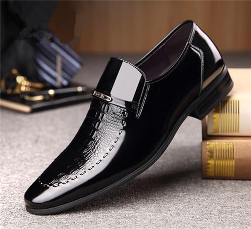 Men's Dress Tuxedo Shoe Slip-on Fashion Patent Leather Loafers4