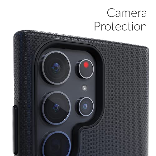 Image of Crave for Samsung Galaxy S23 Ultra Case, Shockproof Protection Dual Layer Case for Samsung Galaxy S23 Ultra (6.8 inch) - Black