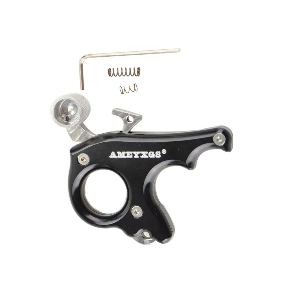 AMEYXGS Tiro con Arco 3 Dedos Realease Aid Ayuda de Liberación del Arco Compuesto Arco Disparador de Pulgar Arco Thumb Trigger