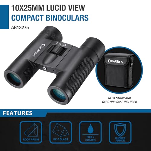 Binoculares compactos Barska Lucid View 10x25 miniatura 2