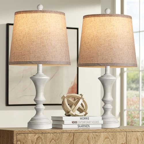 Retro Table Lamps Set of 2 Nightstand Lamp for Bedroom Vintage Rustic Table Lamps for Living Room Traditional Nightstand Bedside Lamps Bulb NOT Included