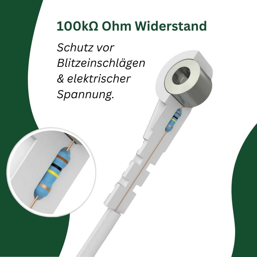 elvari erdungsmatte, Erdungsmatte 60x40cm mit 4m Erdungskabel 100kΩ Widerstand CE 10A geprüft leitfähige Carbon PU Oberfläche Kautschukunterseite EU Adapter Grounding Matte für Büro Bett Sofa