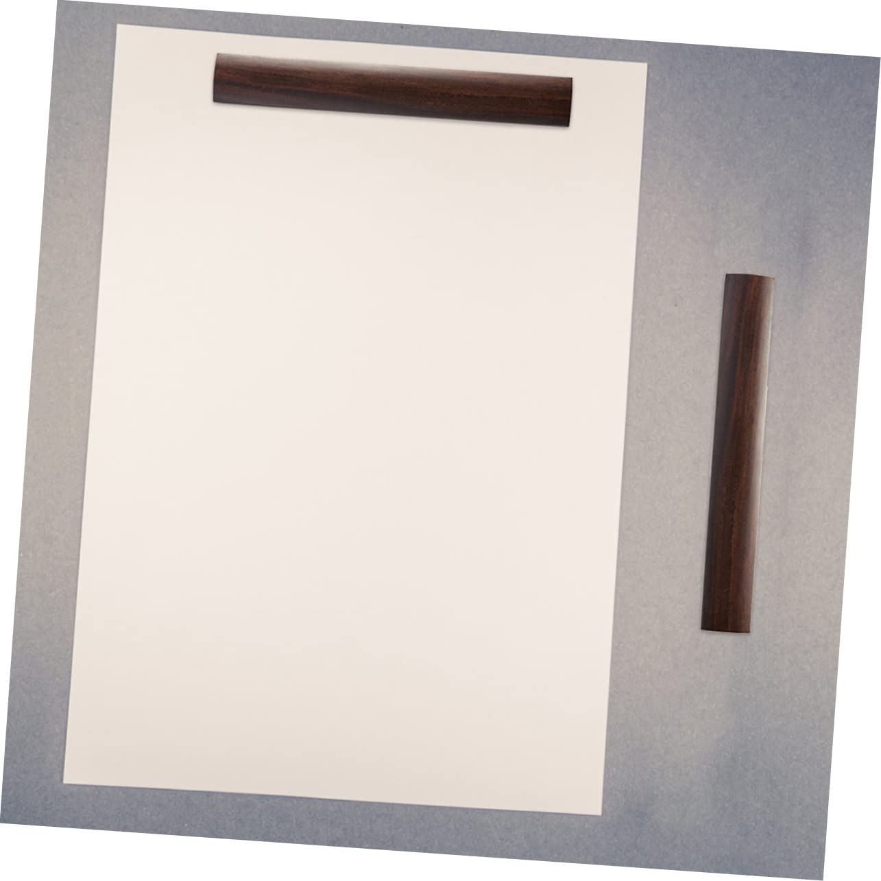 Fermacarte in Legno Massello di Ebano Nero 30cm per Calligrafia Cinese e Scrittura, Accessorio per Ufficio e Studio Elegante e Funzionale