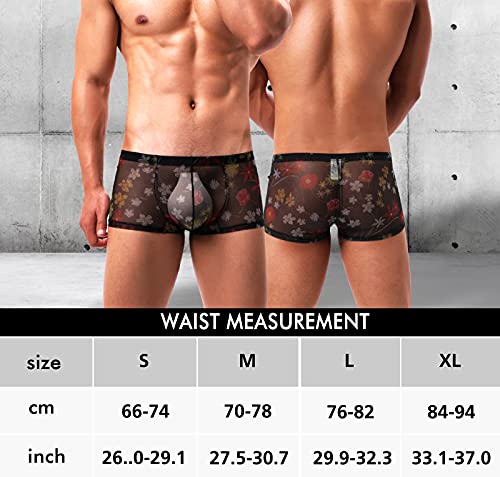 Men's Boxer Briefs Breathable Underwear Low Rise Print Valentines Boxers4
