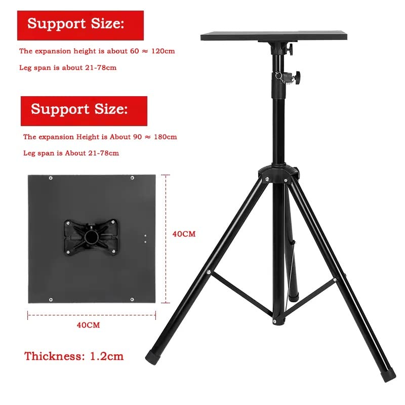 Soporte Universal para Proyector de Escritorio con Bandeja Utility para Cámaras, Monitores y Laptops, Acero miniatura 2
