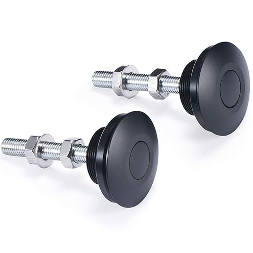 Miniatura 2 de STETION - Juego de 2 pasadores universales para capó de cierre rápido, 2.44 pulgadas de diámetro, cierre rápido, botón de liberación rápida,