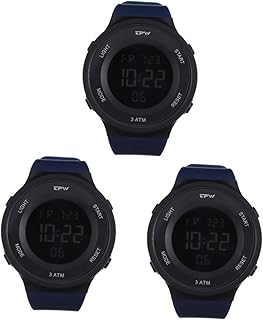 3Pcs Relógio De Estudante Relógios De Pulso Masculinos Relógios De Pulso Moda Reloj Deportivo Para Hombre Relógios Digitais Para Mulheres Relógio De Pulso Elétrico De Plástico
