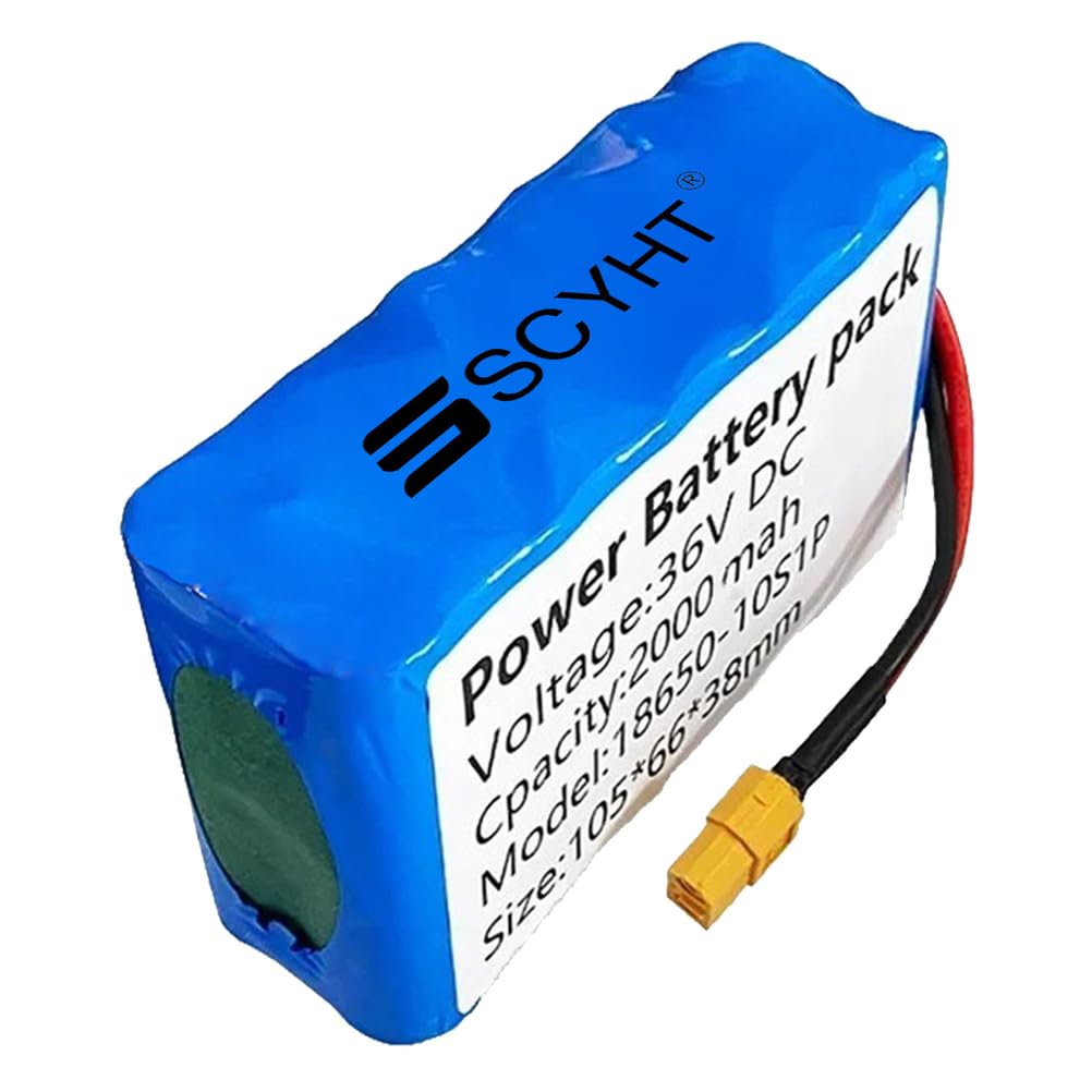 Lithium-Akku 36V 2Ah Ersatzakku 2Ah Hoverboard-Akkus 36V Li-Ionen-Akkus für Balance-Cars für 50W-75W-Motor-Kit mit XT60-Anschluss und BMS