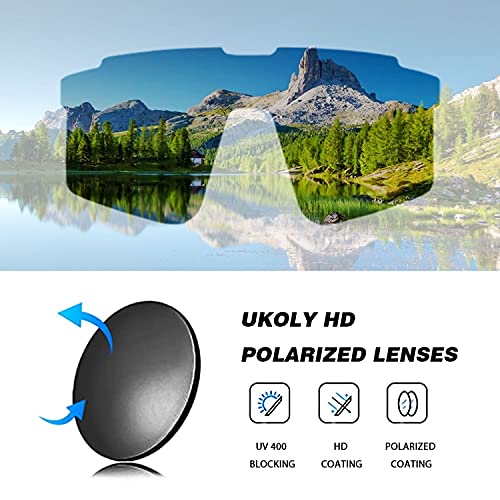 Ukoly Cycling Sunglasses For Men Women With 3 Interchangeable Lenses, Polarized Sports Sunglasses, Baseball Sunglasses #TOP2