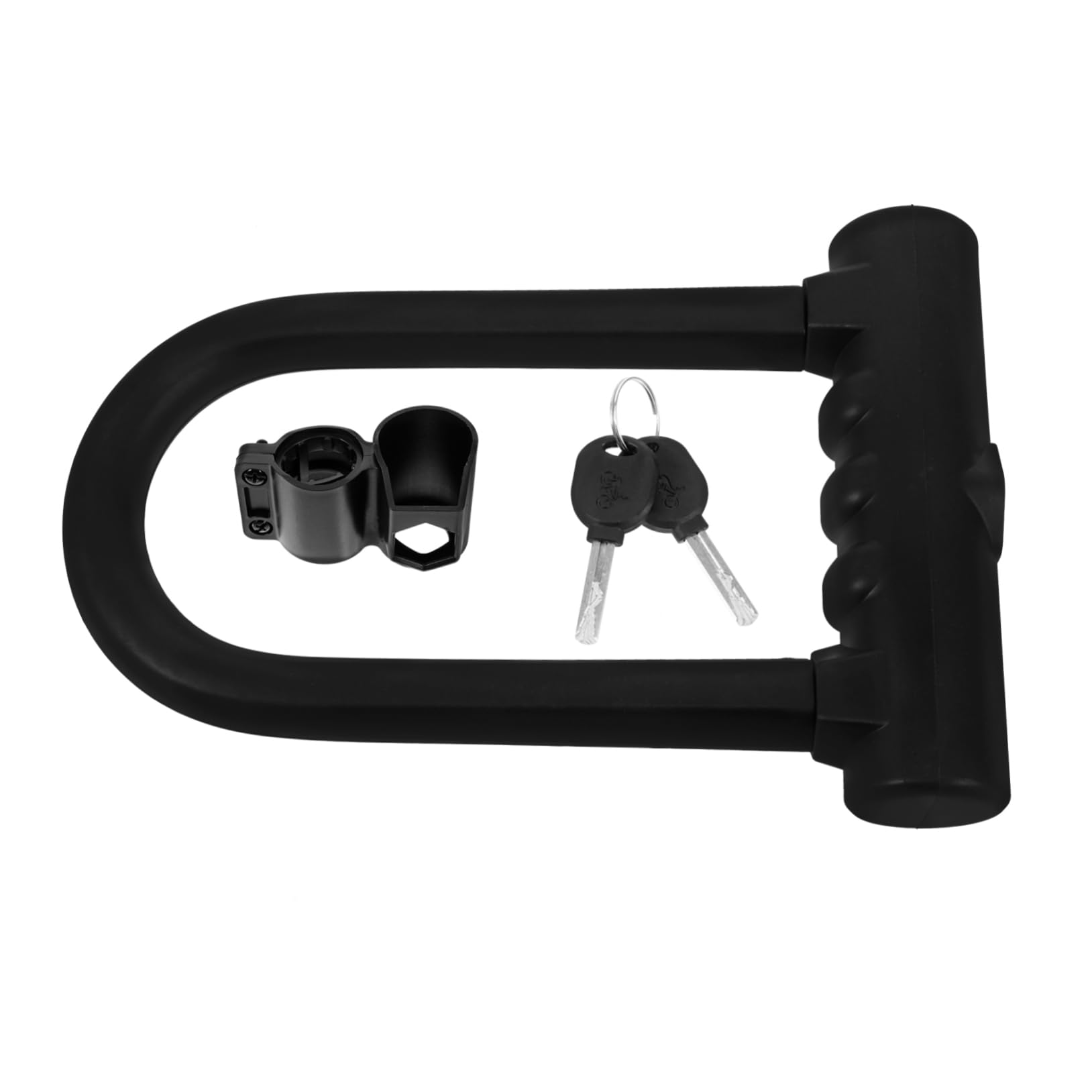 Mipcase Lucchetto u Per Bicicletta in Ferro e Silicone Lucchetto u Per Veicoli a Due Ruote Chiave Resistente Per Biciclette e Oggetti Anti-taglio Per Ciclismo