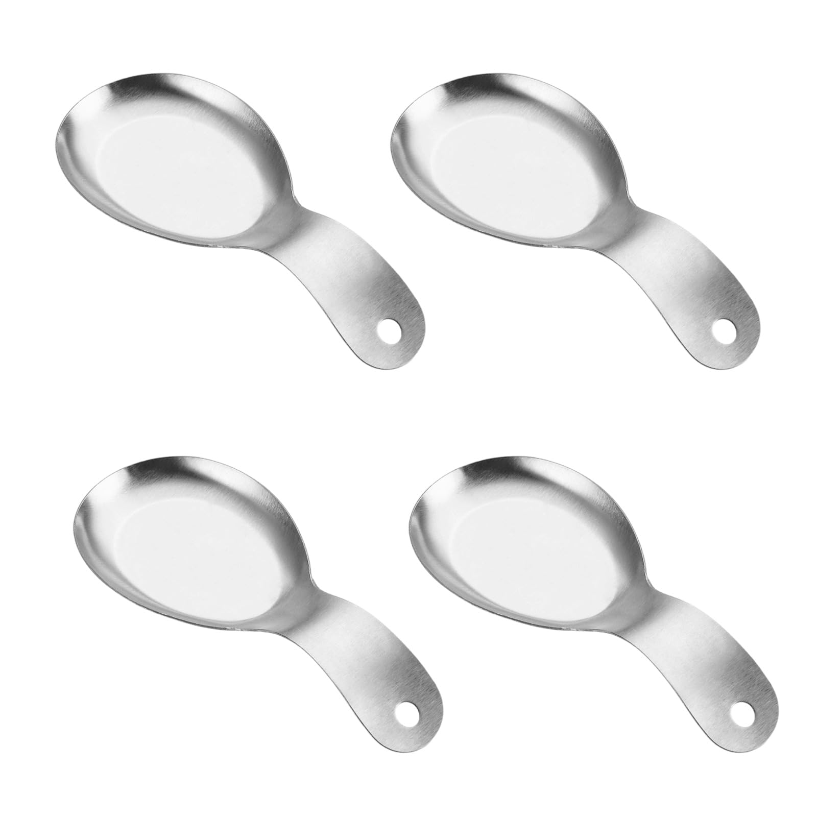 Btgghytr Of 4 Contemporary Spoon Holders Rustproof and Dishwasher Safe Spatula Rest for Cooking and Serving Dishwasher Safe Spoon Rest