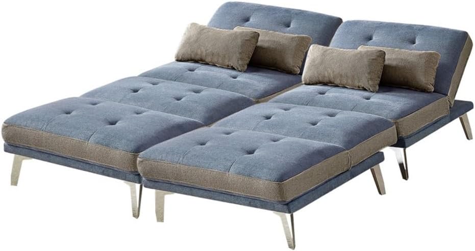 Modular Sectional Convertible Sofa Bed for Living Room, Apartment, Overnight Guests, Metal Leg