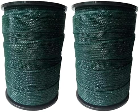 EhuI Portable Electric Fence Poly Tape 575'Length,1.5 inch 40mm Width, 8 Strands of Stainless Steel Wire,PK2