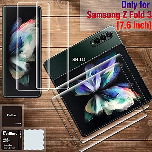 Image of SHILD Acrylic Screen Guard For Smartphone (Transparent) Edge To Edge Full Screen Coverage With Easy Installation Kit (Fold 3)