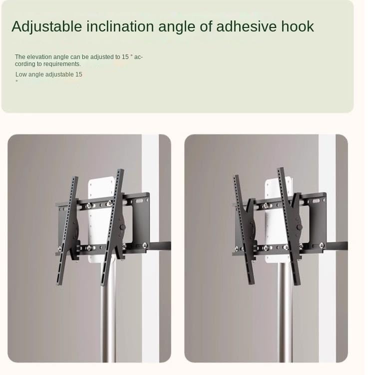 Soporte universal para TV, altura ajustable, con ruedas miniatura 6