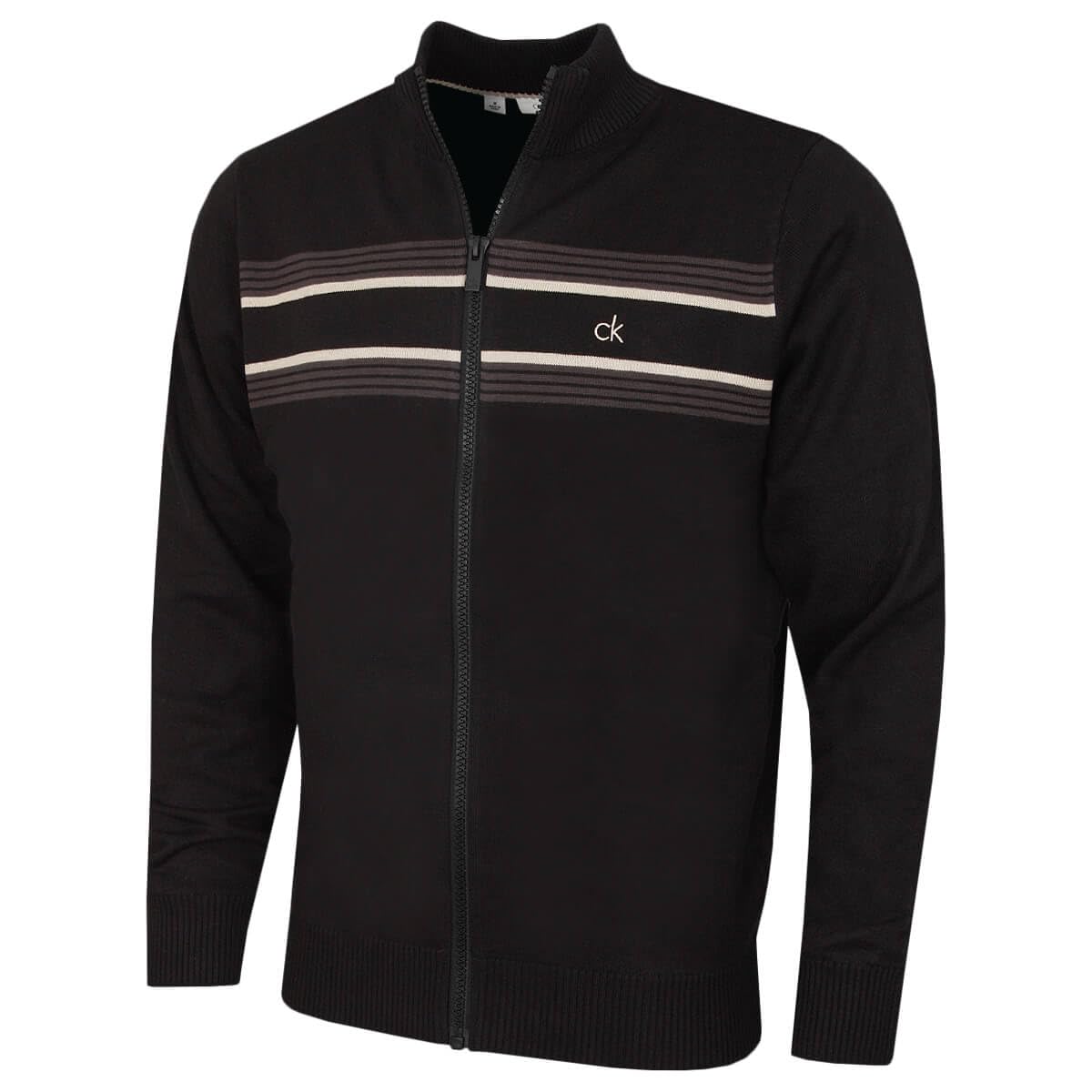 Calvin Klein Mens 2026 Chester Lined Soft Full Zip Golf Sweater