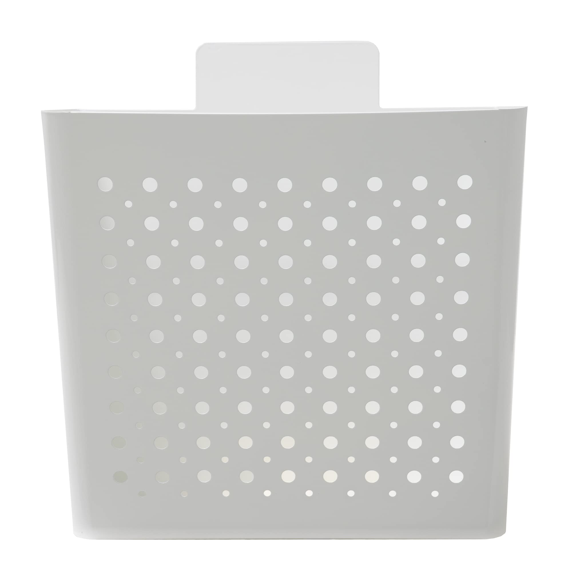 Amig - Cesta de publicidad - Buzón para Publicidad con Rejilla Frontal - Uso exterior - Acero - Blanco - 32 x 36 x 19 cm