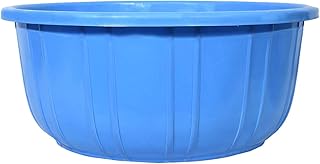 Kuber Industries Bath/Washing Tub|Multipurpose with Unbreakable Material|Size 54 x 54 x 25 cm, Pack of 1, Capicity 40 LTR (Blue, Plastic)-KUBMART3191