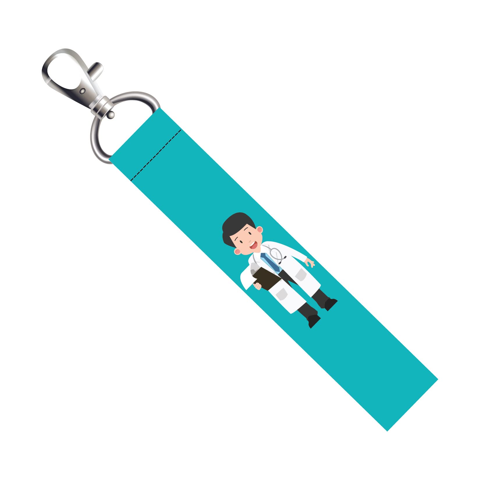 The Doctor Lanyard Bag Tag with Swivel Lobster for Gift Luggage Bags Backpack Laptop Bags Students Professional L X H 5 X 0.8 INCH-image-40