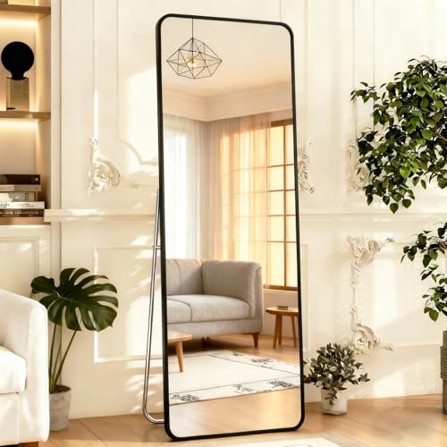 Lista de Espejos de Cuerpo Completo Walmart - 5 favoritos. 48 KINKUNCO Espejo Cuerpo Completo con Metal Soporte y Marco de Aluminio, Ideal para Piso o Pared, Grande Espejo de Cuerpo Completo para Dormitorio, Recámara u Vestidor etc (Negro)