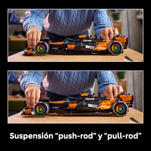 Miniatura 5 de LEGO Technic Coche McLaren MCL39 F1 - Kit de Maquetas para Adultos - Coche de Fórmula 1 Coleccionable con Motor V6, Diferencial y Activador de DRS - Regalo de F1 para Fans del Motor - 42228
