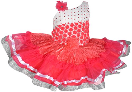 Image of Wish Karo Baby Girls Net Frock Dress - (fe195pnk)