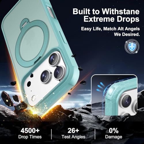 PIXIU 360°Spin Magnetic Stand for iPhone 17 Pro Max Case, Teal by PIXIU - Used condition - Image 4
