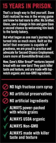 Miniatura 2 de Dave's Killer Bread Amped-Up - Barras de proteína orgánica de mantequilla de almendras y arándanos, 4 unidades