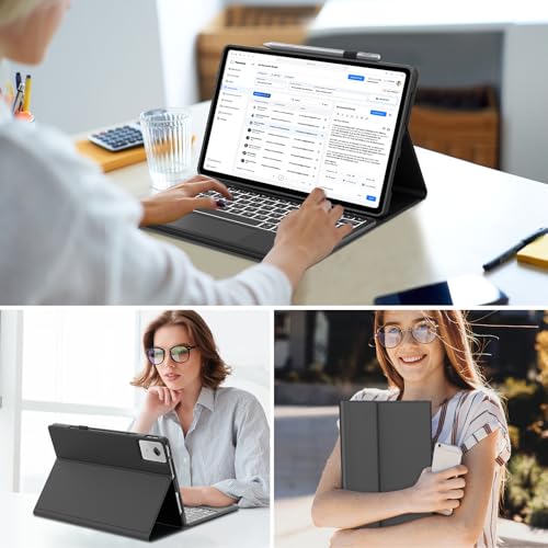 Teclado Bluetooth Lenovo Idea Tab Plus 12.1" 2025 FOGARI con Touchpad Español Ñ Negro 7
