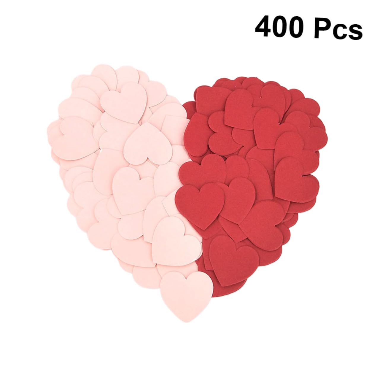 jojofuny 1200pezzi Confetti Forma Di Cuore Mini Per Decorazioni Feste Di Compleanno e Matrimonio Rosso Rosa Accessori Per Eventi Felici