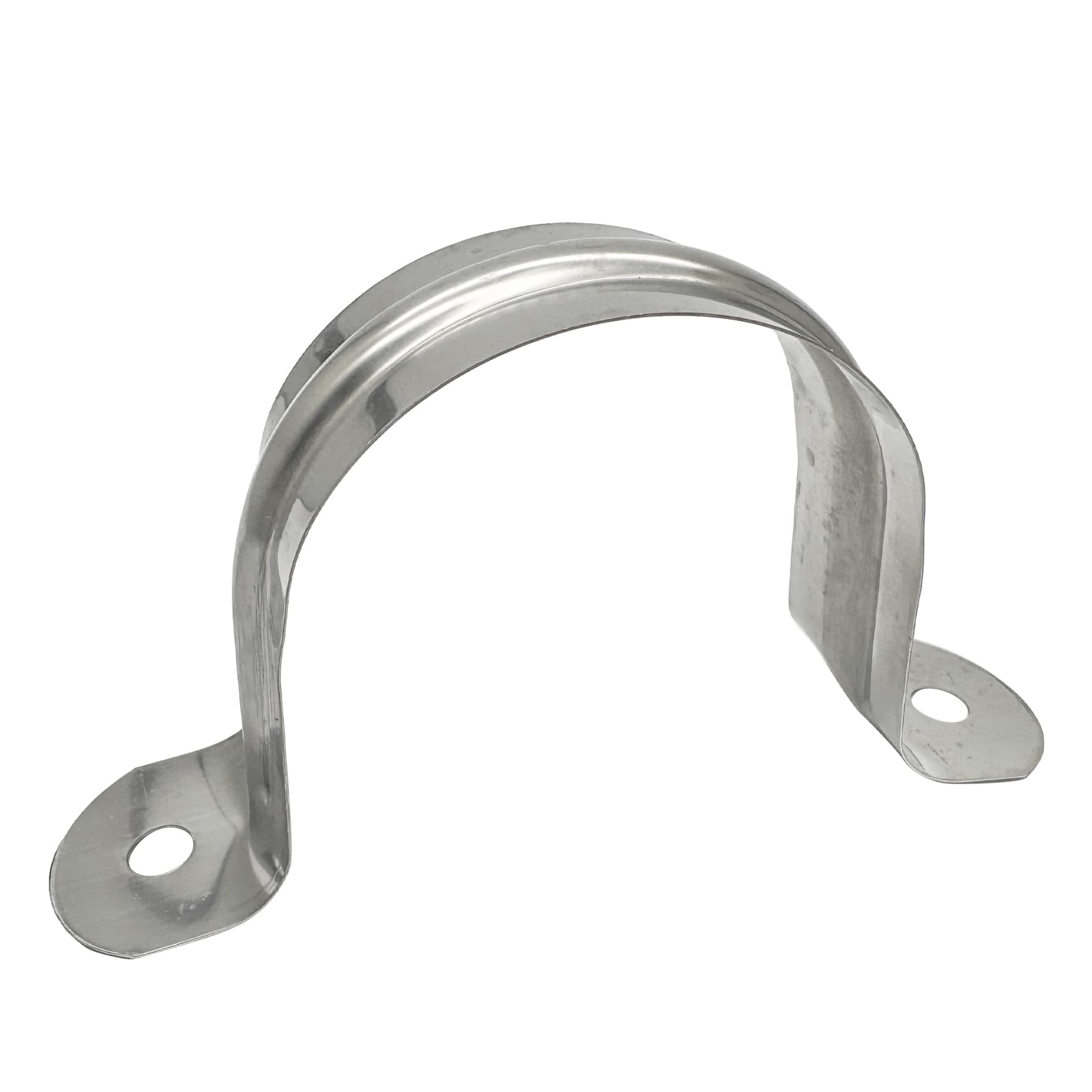 2inch Two Hole Strap U Bracket Stainless Steel Tube Strap Tension Clip Assortment Kit Heavy Duty Rigid Pipe Strap Clamp For The Inner Diameter of