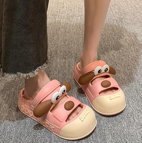Women’s Cute Cartoon Dog Platform Clogs Non Slip EVA Outdoor Beach Pool Slide Summer Sandals Home Slippers Garden Shoes4