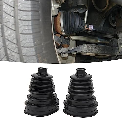 Car CV Boots Replacement, 2PCS Universal High Strength Constant Velocity Joint Boot Set Flexible, Easy Install Durable for Various Cars Leak Proof