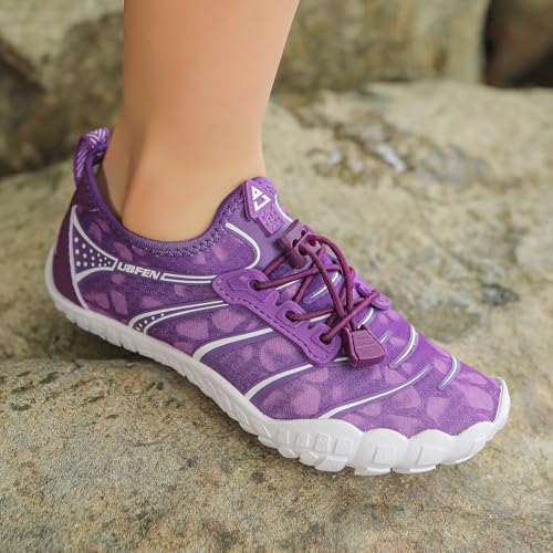Image of UBFEN Kids Water Shoes for Boys Girls Quick-Dry Swim Aqua Socks | Lightweight, Barefoot-style, Perfect for Water parks, Beach, Pool, Kayak, Creek Hiking, Camping, Toddler, Little Kid, Big Kid