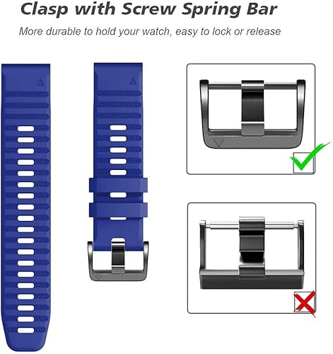 Miniatura 16 de NotoCity Compatible with Fenix 6X Watch Band for Fenix 6X Pro/Fenix 5X/Fenix 5X Plus/Fenix 7X/Fenix 3/HR/Tactix/Descent MK1/D2 Delta PX/D2 Charlie