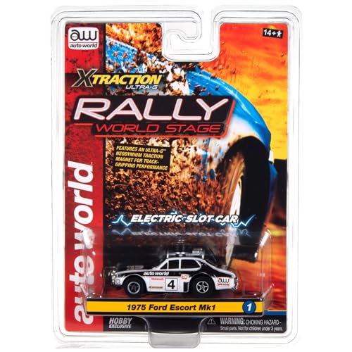 Auto World Xtraction 1975 Ford Escort MK1 HO Scale Slot Car