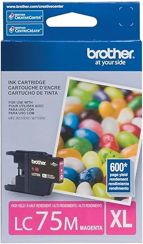 Brother Impresora LC75M Alto Rendimiento (Serie XL) Tinta Magenta Cartucho