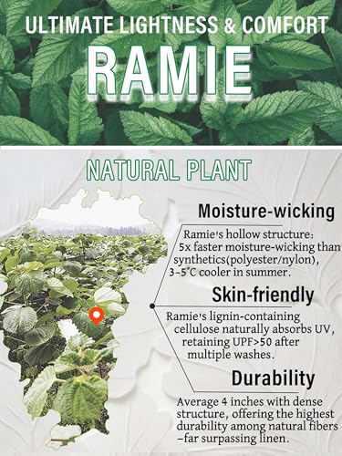 Men's Ramie-Cotton Travel Chinos with Hidden Pockets Lightweight Summer Pants Loose Fit4