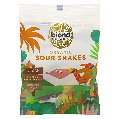 Biona Organic Sour Snakes 75g-12 Pack image 2