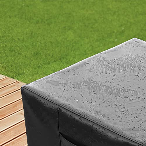 Shinestar Durable Square Fire Pit Cover, Fits For 29-32 Inch Gas Fire Table, Waterproof And Windproof, 32 X 32 X 16 Inches, Black #TOP6