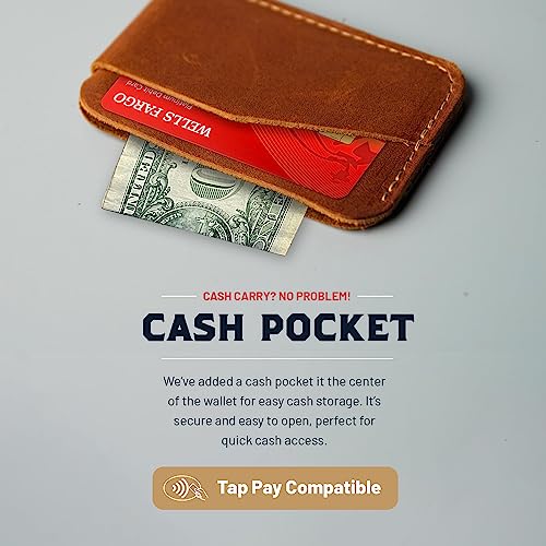 The Charleston Personalized Fine Leather Triple Sleeve Front Pocket Wallet (Brown)3