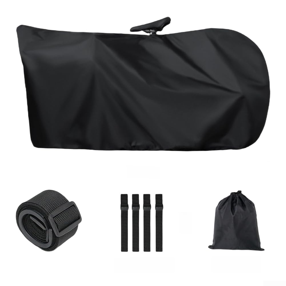 Waterproof Folding Bike Cover for 16-22 Inch Bicycles, Dustproof Oxford Fabric Storage Bag with Adjustable Straps, Portable Protective Case for Outdoor(Regular)